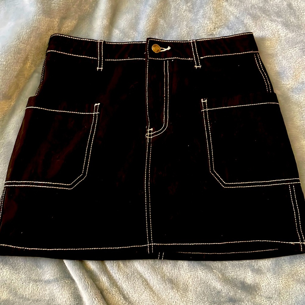 Denim mini skirt